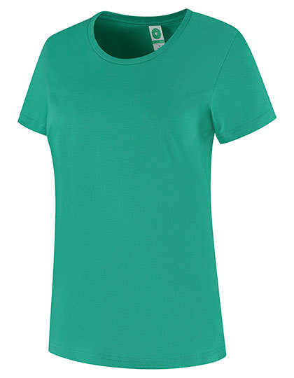 T-shirt Damski Slim Bawelna Organiczna SWGL4 - Kelly Green