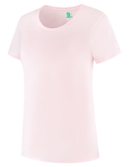 T-shirt Damski Slim Bawelna Organiczna SWGL4 - Light Pink