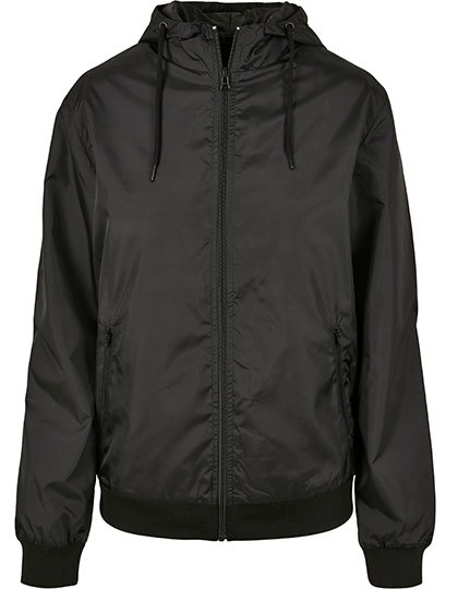 Kurtka Wiatrowka Damska Nylonowa BY130 - Black & Black