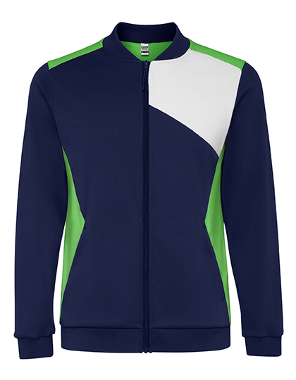 Kurtka Sportowa Szczotkowana Interlock RY0340 - Fern Green 226 & White 01 & Navy Blue 55