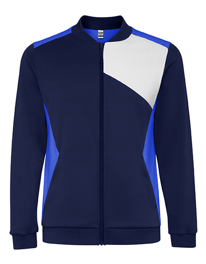 Kurtka Sportowa Szczotkowana Interlock RY0340 - Royal Blue 05 & White 01 & Navy Blue 55