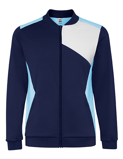 Kurtka Sportowa Szczotkowana Interlock RY0340 - Sky Blue 10 & White 01 & Navy Blue 55