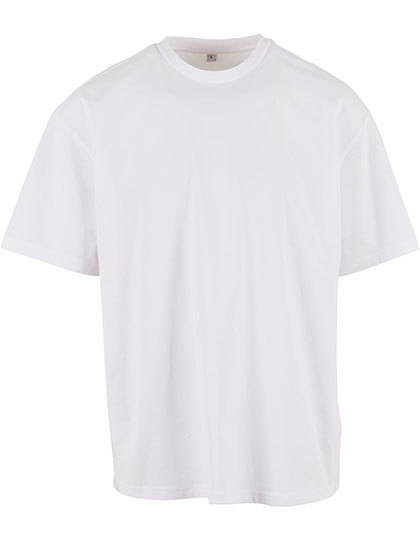 T-shirt Meski Luzny Bawelniany BYBB035 - White Sand