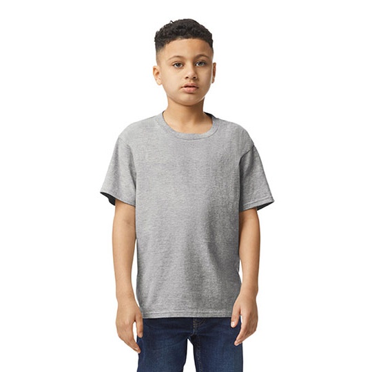 T-Shirt Mlodziezowy Bawelniany G3000K - Sport Grey (Heather)