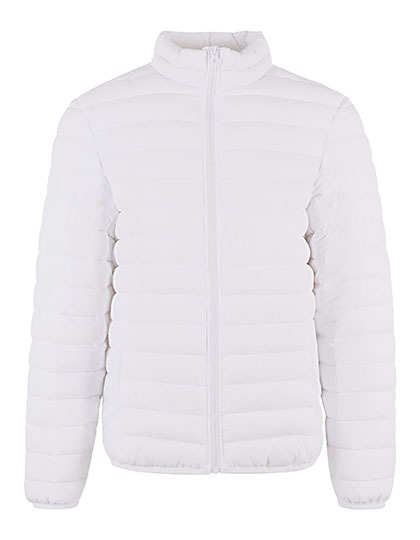 Lekka pikowana kurtka ze stojka NM031 - White