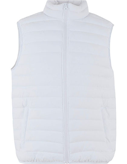 Kamizelka Klasyczna Pikowana Poliester z Recyklingu NM033 - White