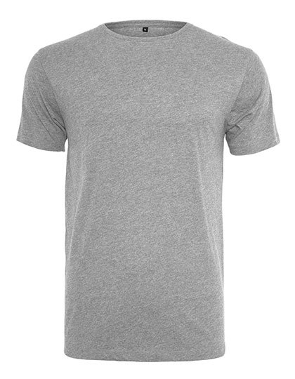 Koszulka Meska Slim Bawelniana BY005 - Heather Grey