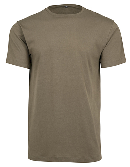 Koszulka Meska Slim Bawelniana BY005 - Olive