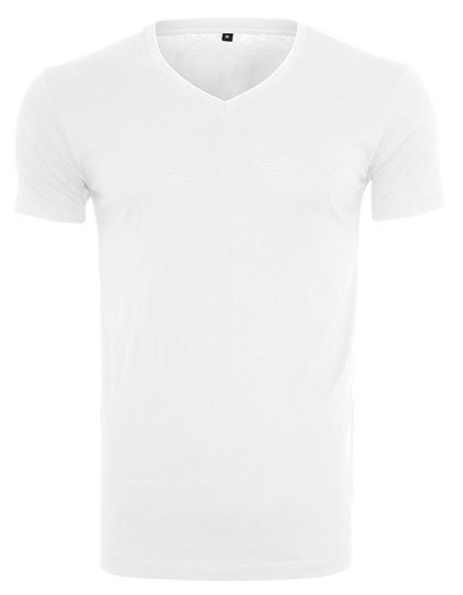 T-Shirt Slim Dlugi Bawelniany BY006 - White