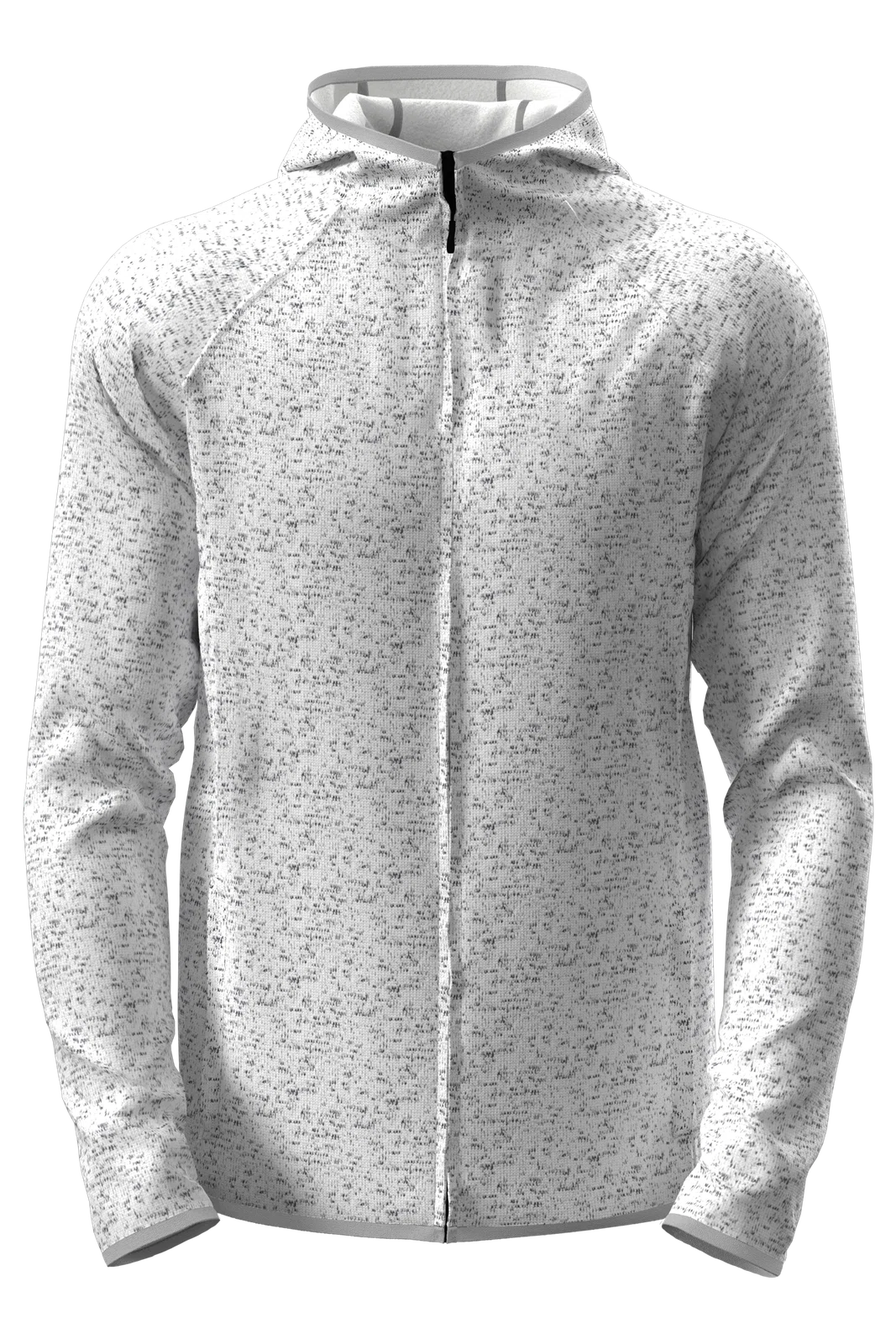 Kurtka Polarowa Meska Rozpinana z Kapturem S5460 - Light Grey Heather