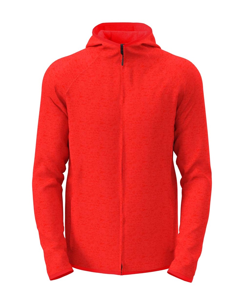 Kurtka polarowa z kapturem S5460 - Scarlet Red Heather