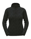 Damska kurtka polarowa z kapturem S5560 - Black Opal Heather