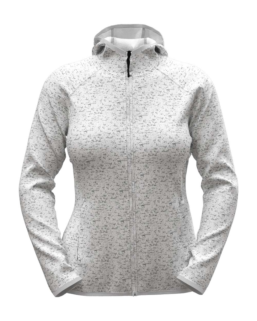 Damska kurtka polarowa z kapturem S5560 - Light Grey Heather