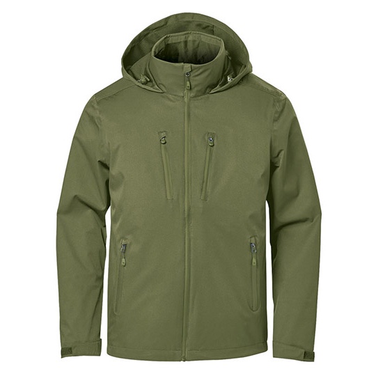 Męska lekka kurtka przeciwdeszczowa ST134 - Sage Green