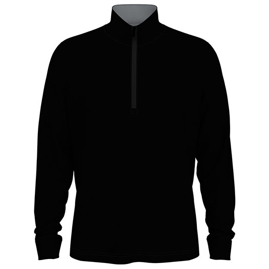 Męska bluza z zamkiem 1/4 CW350 - Caviar