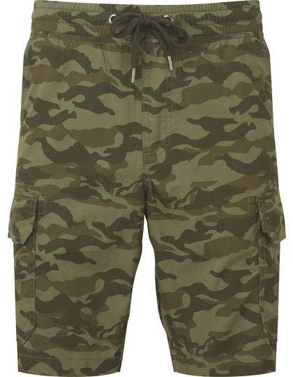 Szorty Męskie Cargo Bawełniane Moro WB906 - Green