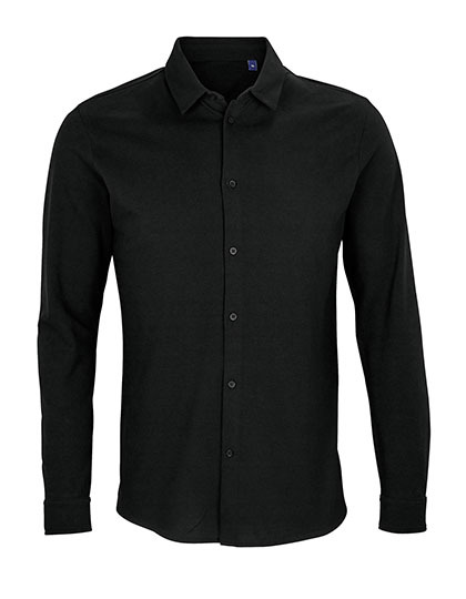 Koszula Klasyczna Pika Bawelna Organiczna NB3777 - Deep Black