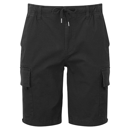 Szorty cargo meskie bawelniane z elastanem WB903 - Black