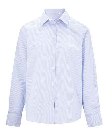 Meska koszula w paski NB4338 - Blue Stripes
