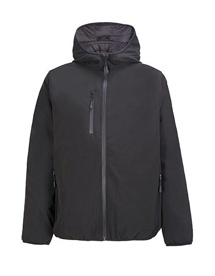 Kurtka Meska Pikowana Softshellowa Wodoodporna Oddychajaca L04449 - Black