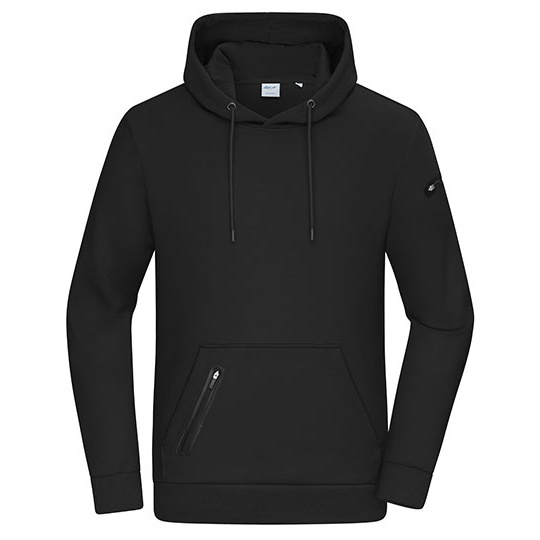 Bluza Męska Slim Z Kapturem JN8046 - Black