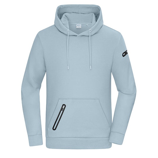 Bluza Meska Slim Z Kapturem JN8046 - Milky Blue