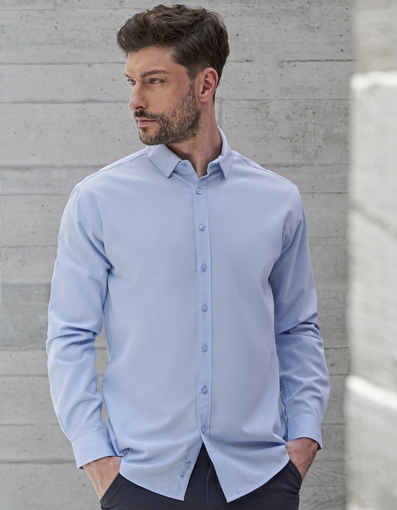 Meska koszula z dlugim rekawem W582 - Light Blue