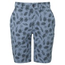 Szorty Meskie Dopasowane Bawelniane Nadruk Palm WB905 - Blue (2160 C)