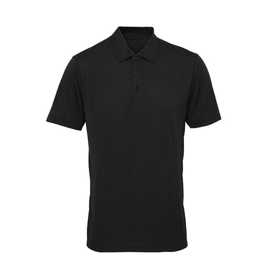 Koszulka Polo Krotki Rekaw Odprowadzajaca Wilgoc TR012 - Black