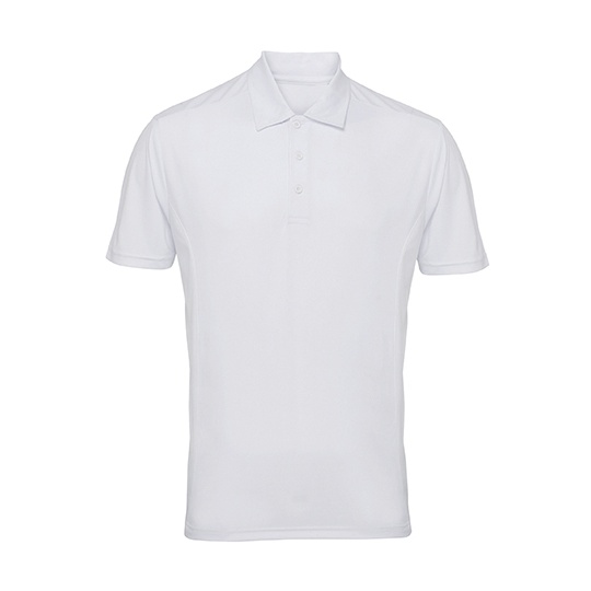 Męska koszulka polo z panelami TR012 - White