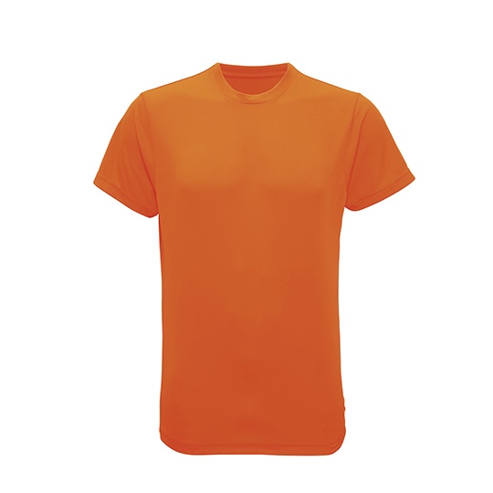 T-shirt Meski Sportowy Odprowadzajacy Wilgoc TR010 - Lightning Orange
