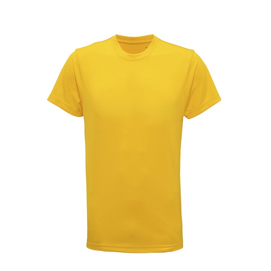 T-shirt Meski Sportowy Odprowadzajacy Wilgoc TR010 - Sun Yellow