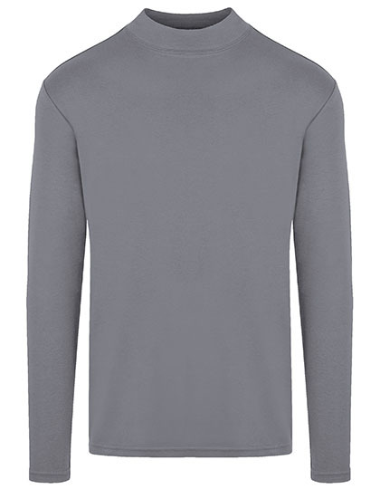 Koszulka Meska Z Dlugim Rekawem Wysoki Dekolt Bawelna HRM106 - Stone