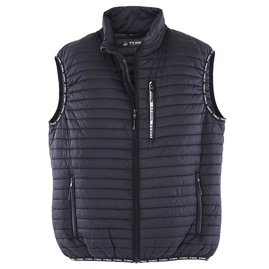Kamizelka Męska Pikowana Poliamid Ze Stojka TX30449 - Black & Anthracite