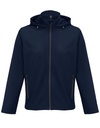 Kurtka Meska z Kapturem Softshell z Recyklingu L04447 - French Navy