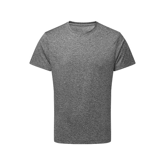 T-shirt Meski Sportowy Odprowadzajacy Wilgoc TR501 - Black Melange