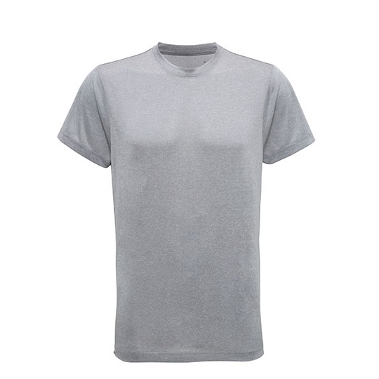 T-shirt Meski Sportowy Odprowadzajacy Wilgoc TR501 - Silver Melange