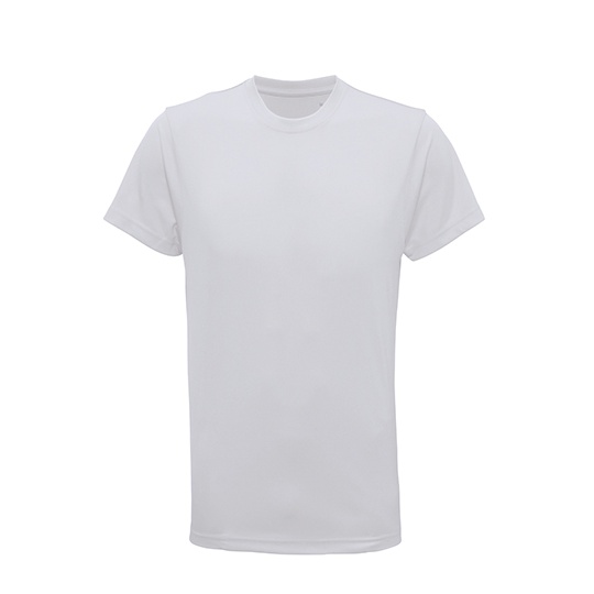 T-shirt Meski Sportowy Odprowadzajacy Wilgoc TR501 - White