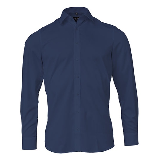 Koszula męska slim z długim rękawem non-iron MV679964 - Navy