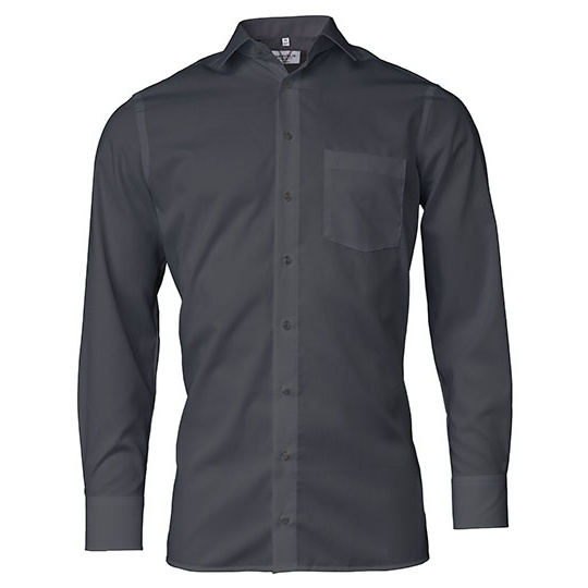 Koszula Męska Modern Fit Bawełniana Długi Rękaw Nie Wymaga Prasowania MV470064 - Anthracite