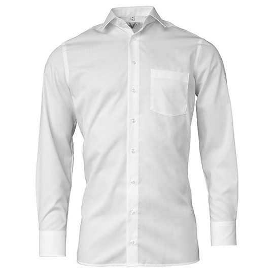Koszula Meska Modern Fit Bawelniana Dlugi Rekaw Nie Wymaga Prasowania MV470064 - White