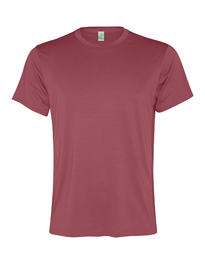 T-shirt Meski Krotki Rekaw Poliester Oddychajacy RY0304 - Berry Red 169