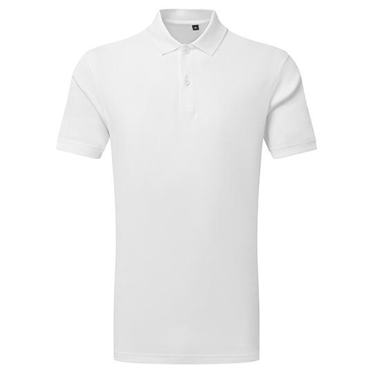 Koszulka Polo Meska Teksturowana Odprowadzajaca Wilgoc TR505 - White
