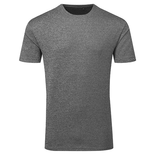 Koszulka Meska Sportowa Teksturowana Odprowadzajaca Wilgoc TR503 - Black Melange