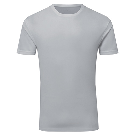 Koszulka Meska Sportowa Teksturowana Odprowadzajaca Wilgoc TR503 - Cool Grey