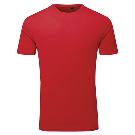 Koszulka Meska Sportowa Teksturowana Odprowadzajaca Wilgoc TR503 - Fire Red