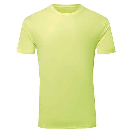 Koszulka Meska Sportowa Teksturowana Odprowadzajaca Wilgoc TR503 - Lightning Yellow