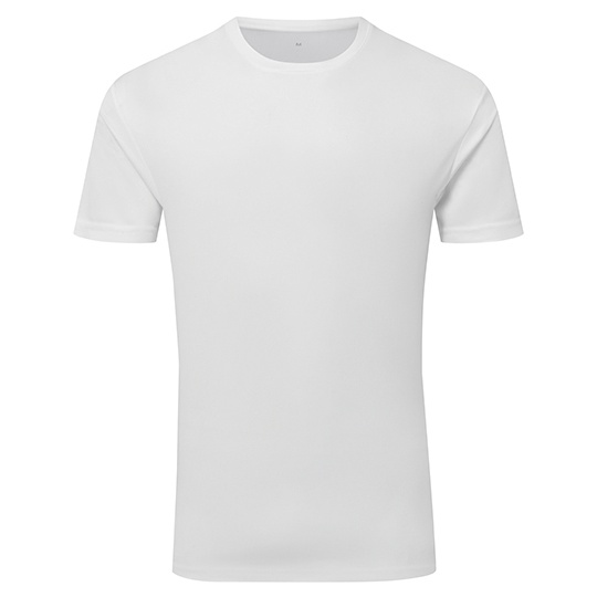 Koszulka Meska Sportowa Teksturowana Odprowadzajaca Wilgoc TR503 - White