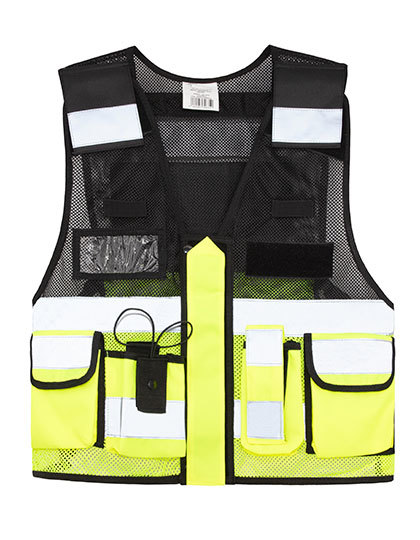 Kamizelka Taktyczna Siatkowa Odblaskowa KX145 - Signal Yellow & Black