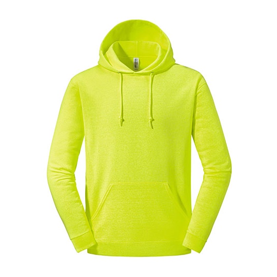 Bluza z kapturem dekatyzowana polar NuBlend JZ996M - Safety Green